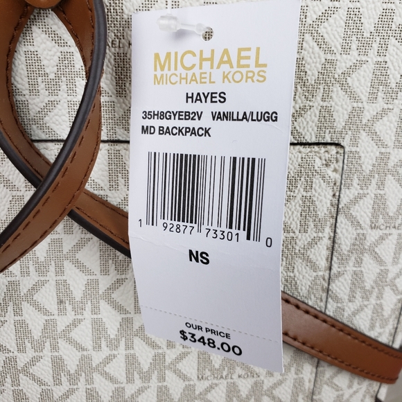 🌺NWT Michael Kors MD Hayes backpack bag Vanilla - Picture 8 of 8